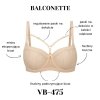 Vena Biustonosz balkonetka 475 beżowy
